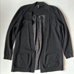 Cashmere & Silk long black cardigan women’s size medium